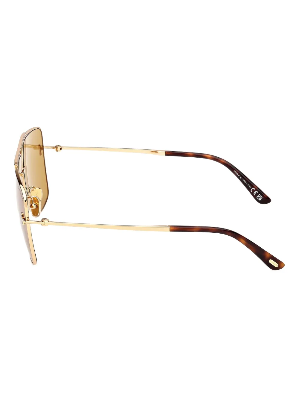 Tom Ford Pilot Frame Ft1307 Sunglasses In Gold