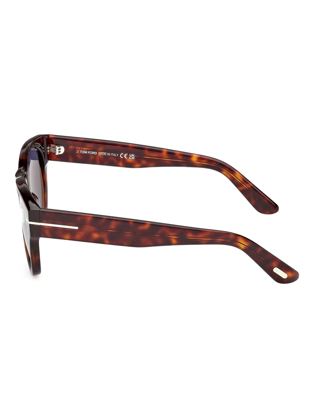 TOM FORD Eyewear Zonnebril met rond montuur Bruin