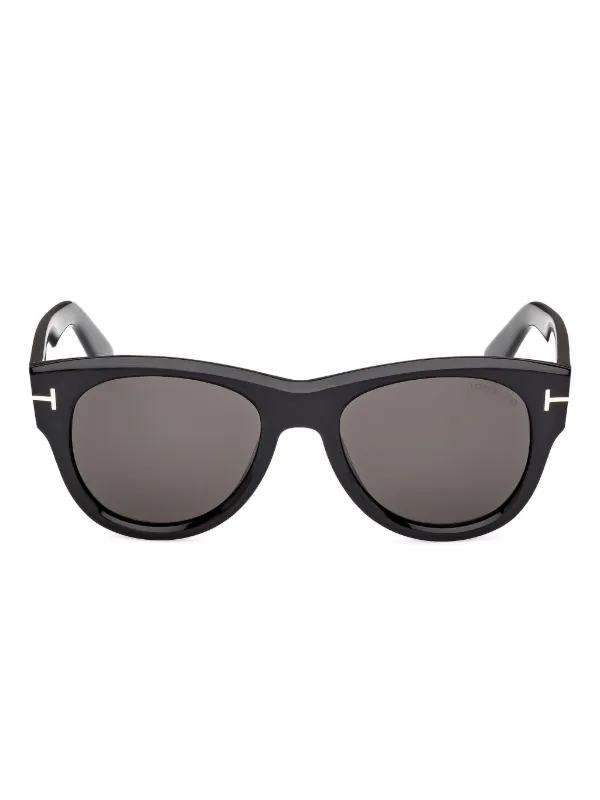 TOM FORD Eyewear ラウンドフレーム サングラス | ブラック | FARFETCH JP
