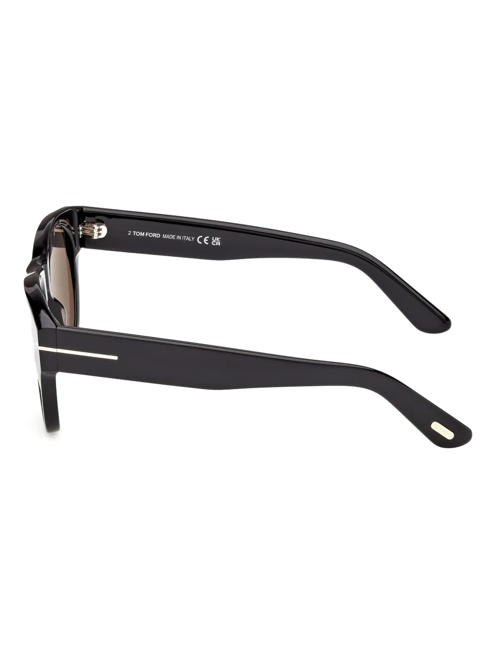 TOM FORD Eyewear Zonnebril met rond montuur Zwart
