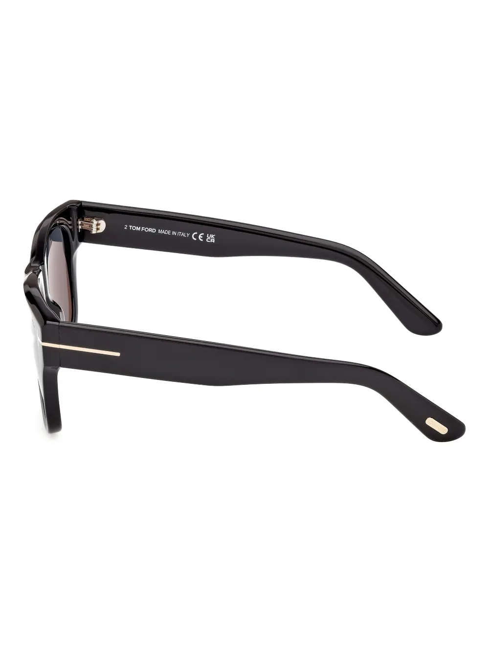 TOM FORD Eyewear Zonnebril met rechthoekig montuur Zwart