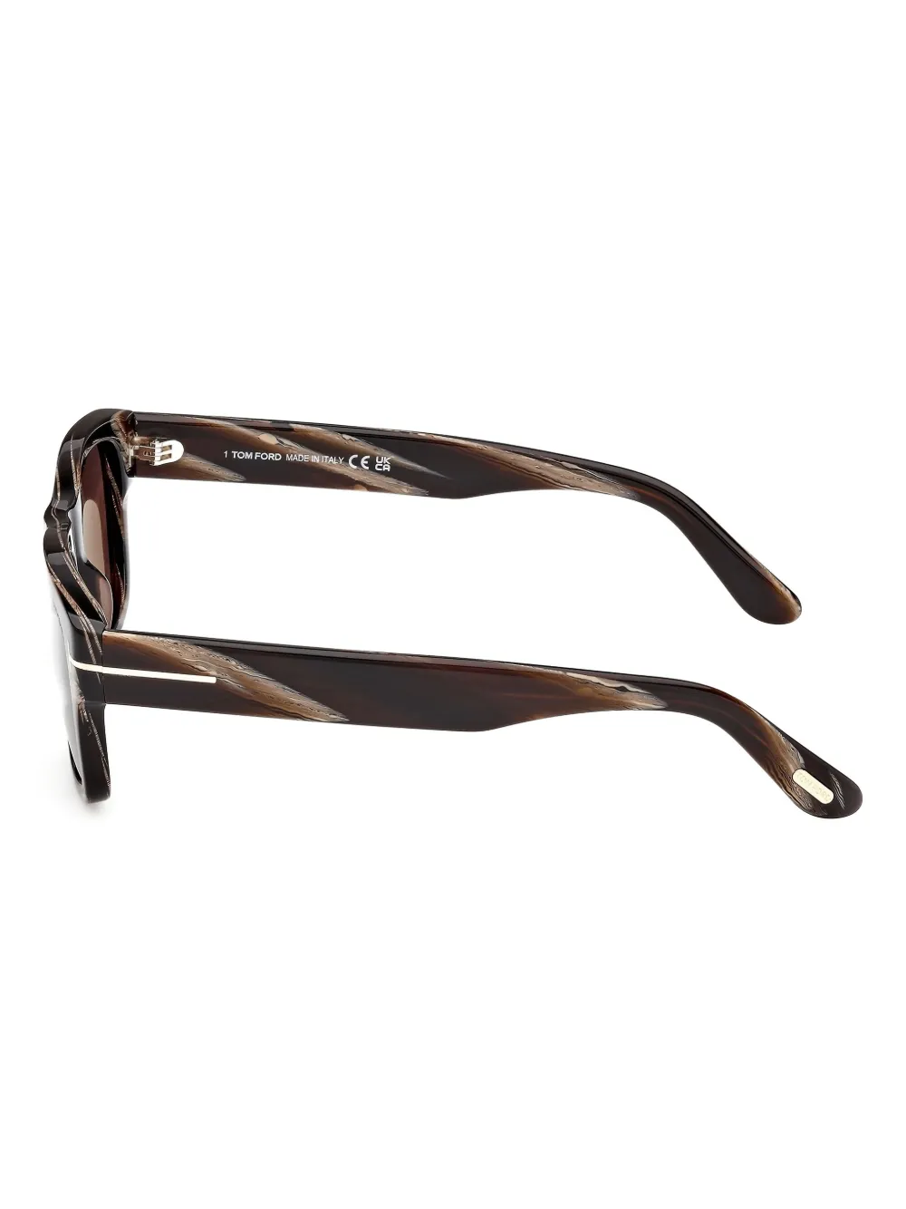 TOM FORD Eyewear Zonnebril met vierkant montuur Bruin