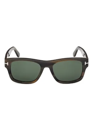 TOM FORD Eyewear ラウンドフレーム サングラス | ブラック | FARFETCH JP