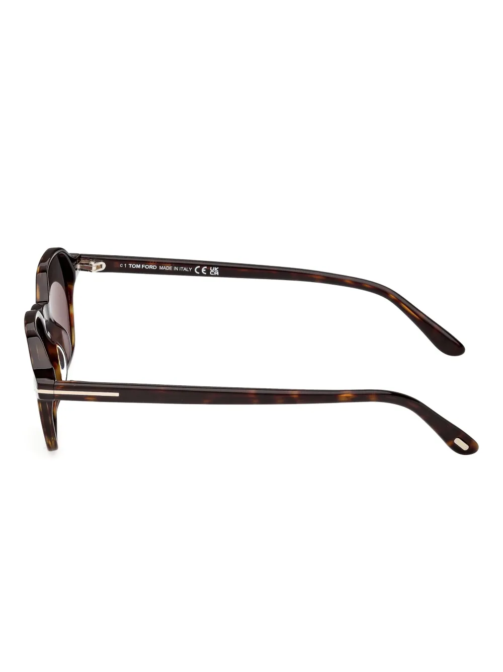TOM FORD Eyewear Zonnebril met geometrisch montuur Bruin