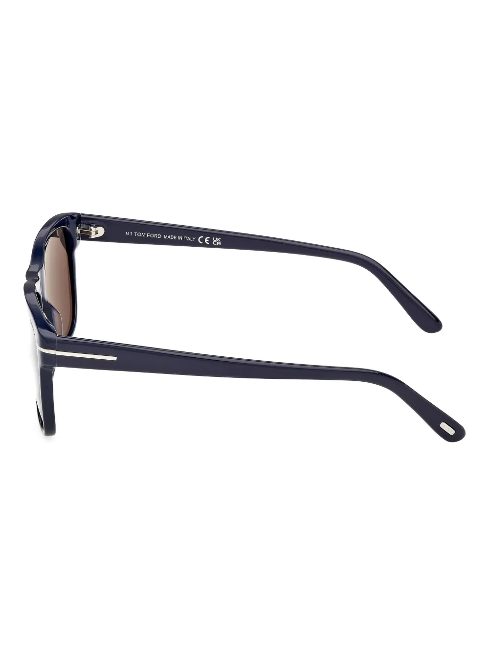 TOM FORD Eyewear FT0698 zonnebril met rechthoekig montuur Zwart