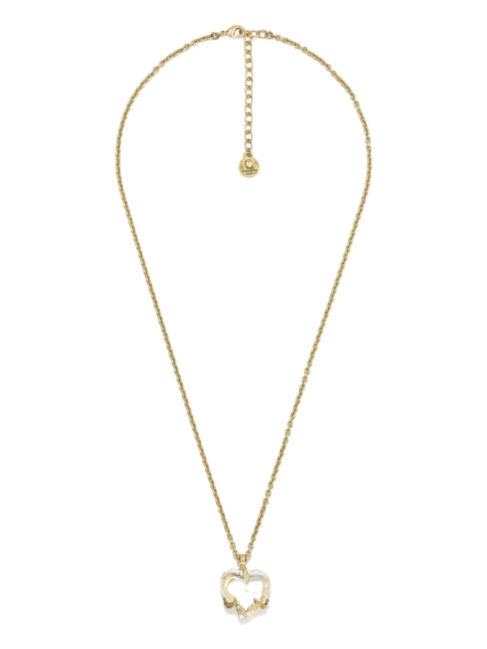 Goossens collar en forma de corazón con cristales | dorado | Image 1