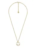 Goossens heart-shape rock-crystal necklace - Gold