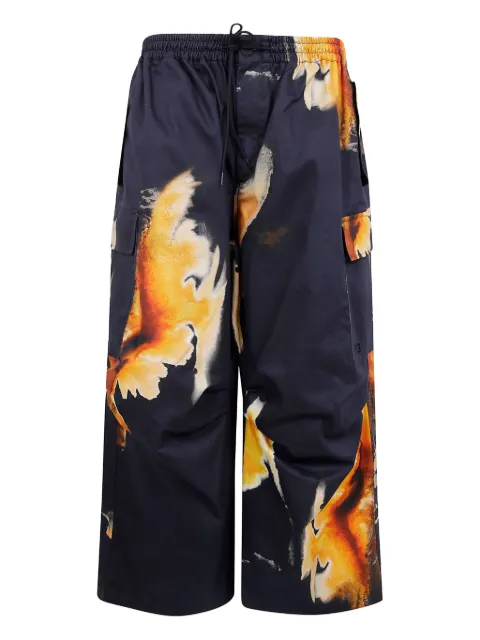 Y-3 pantalones con motivo abstracto