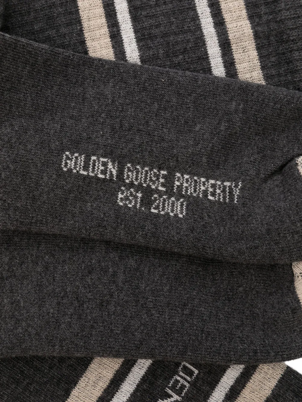 Golden Goose Geribbelde sokken Grijs