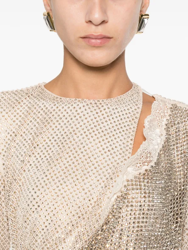 self portrait cut out mini dress self-portrait Cut Out Mini Dress in Cream