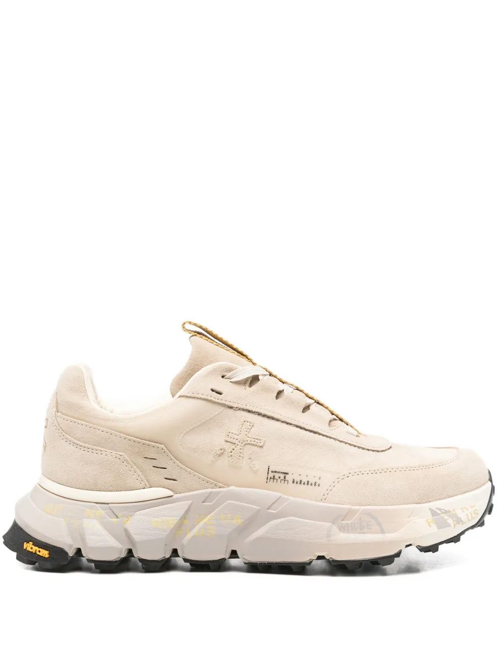 Premiata Devin Panelled Sneakers In Neutral