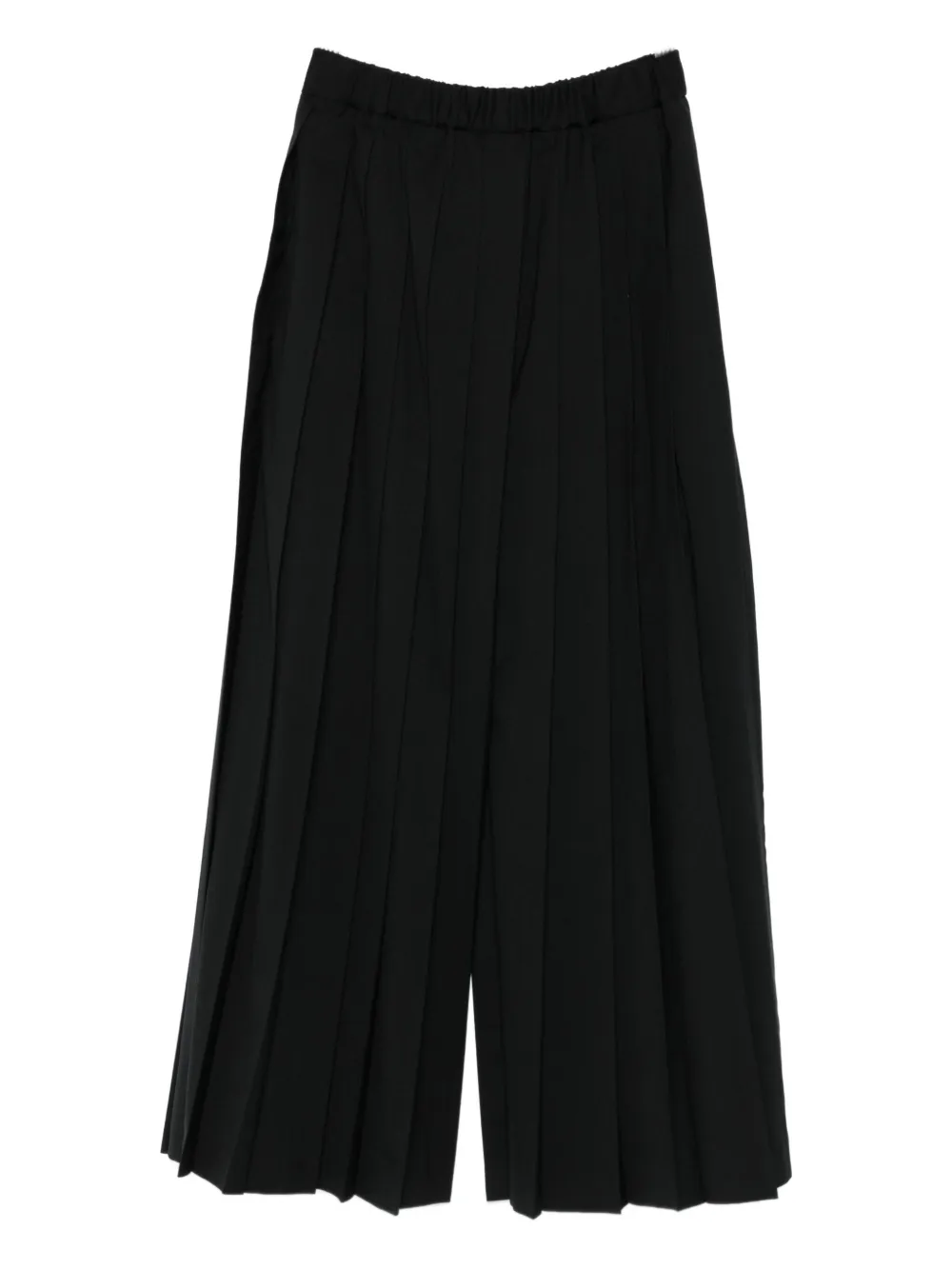 Junya Watanabe Pleated Wide-leg Trousers In Black