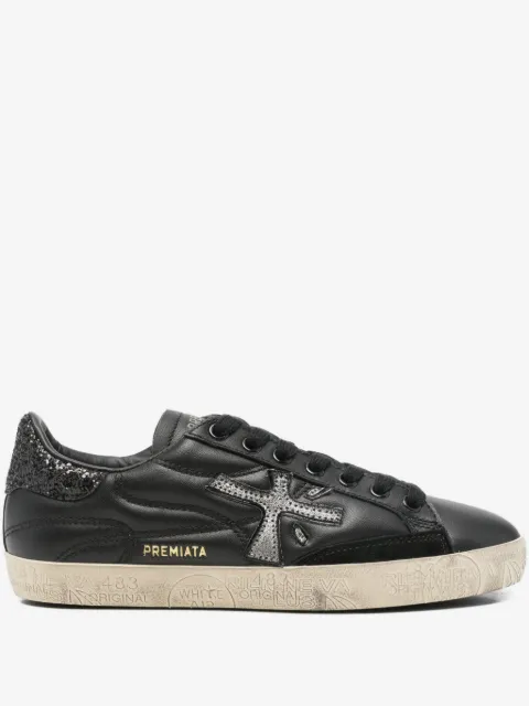 Premiata Steven glitter-panelsneakers