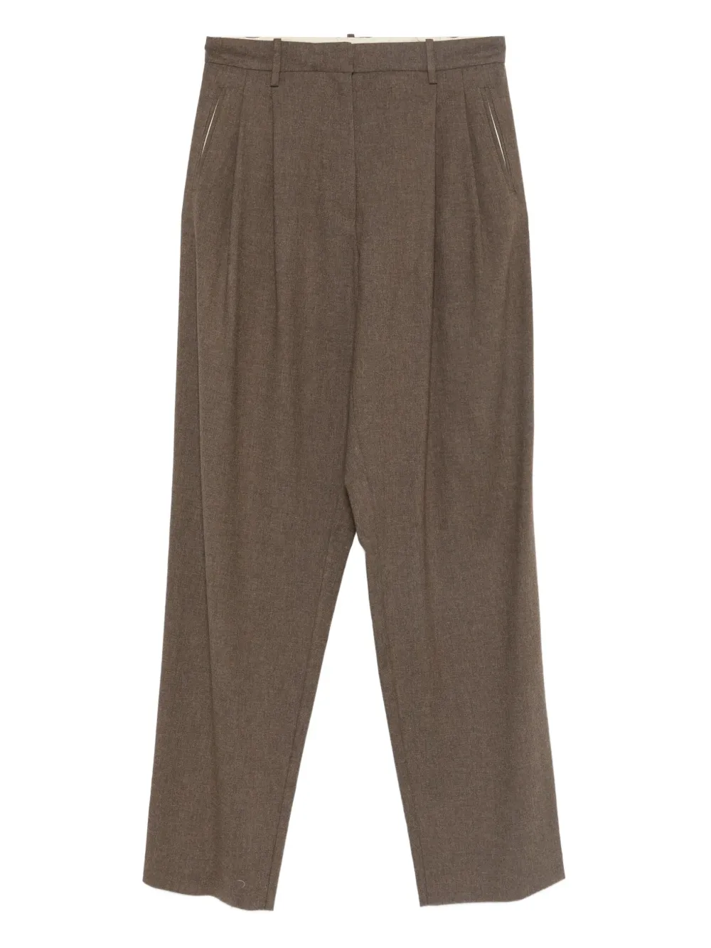 Alysi pleated trousers | Brown | Image 1