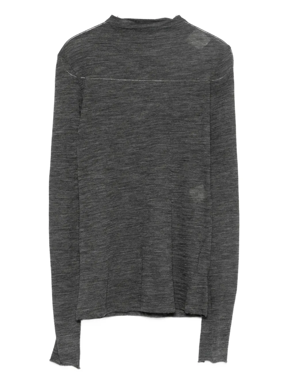 Alysi Mock-neck Sweater In Gray