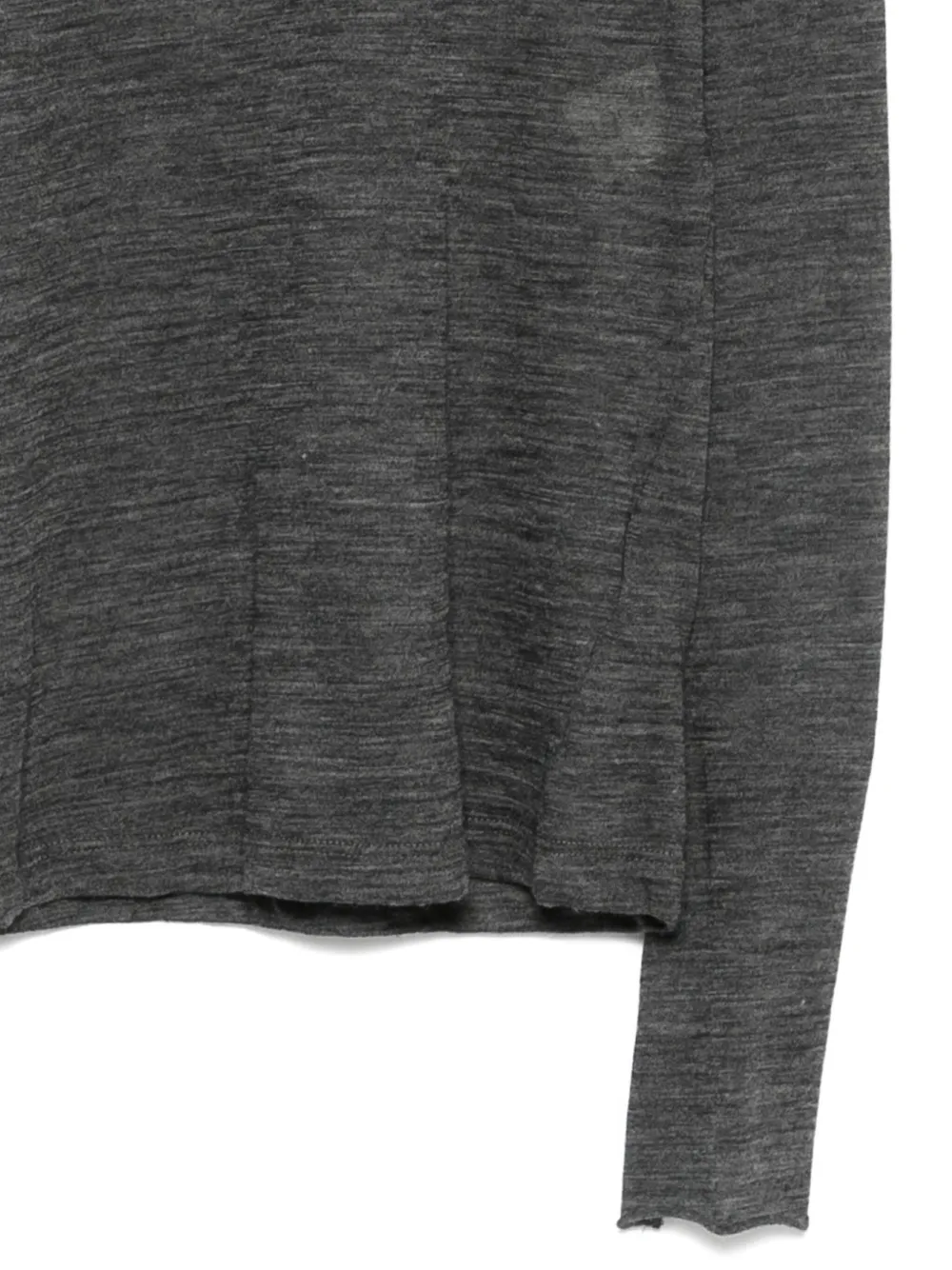 Alysi Mock-neck Sweater In Gray