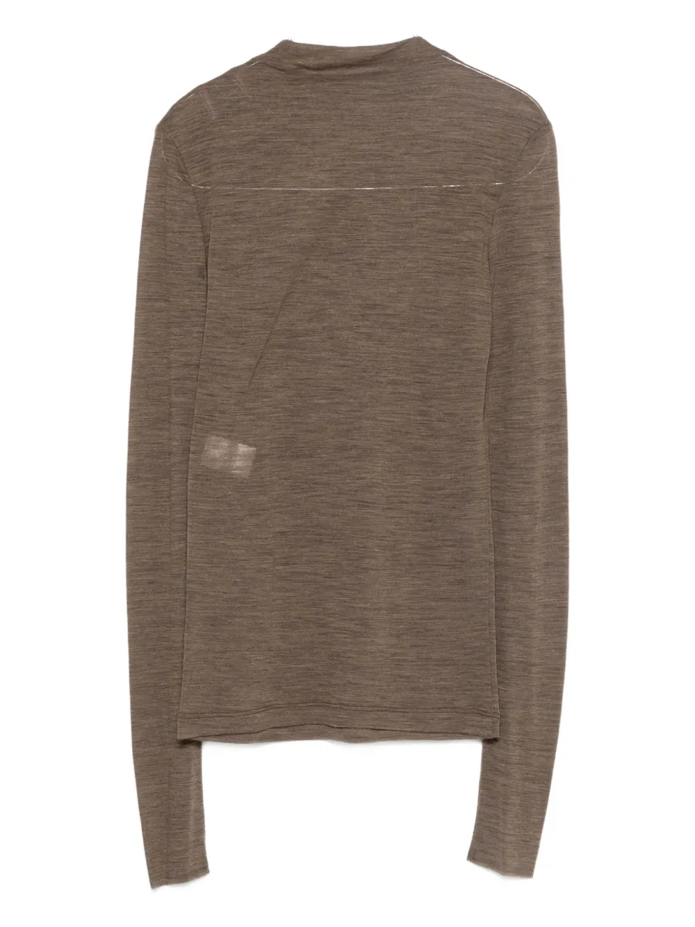 Alysi Mock-neck Sweater In Brown