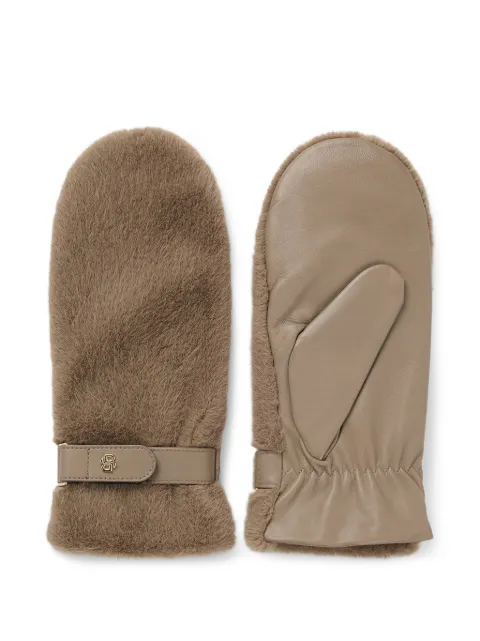 BOSS logo-plaque gloves