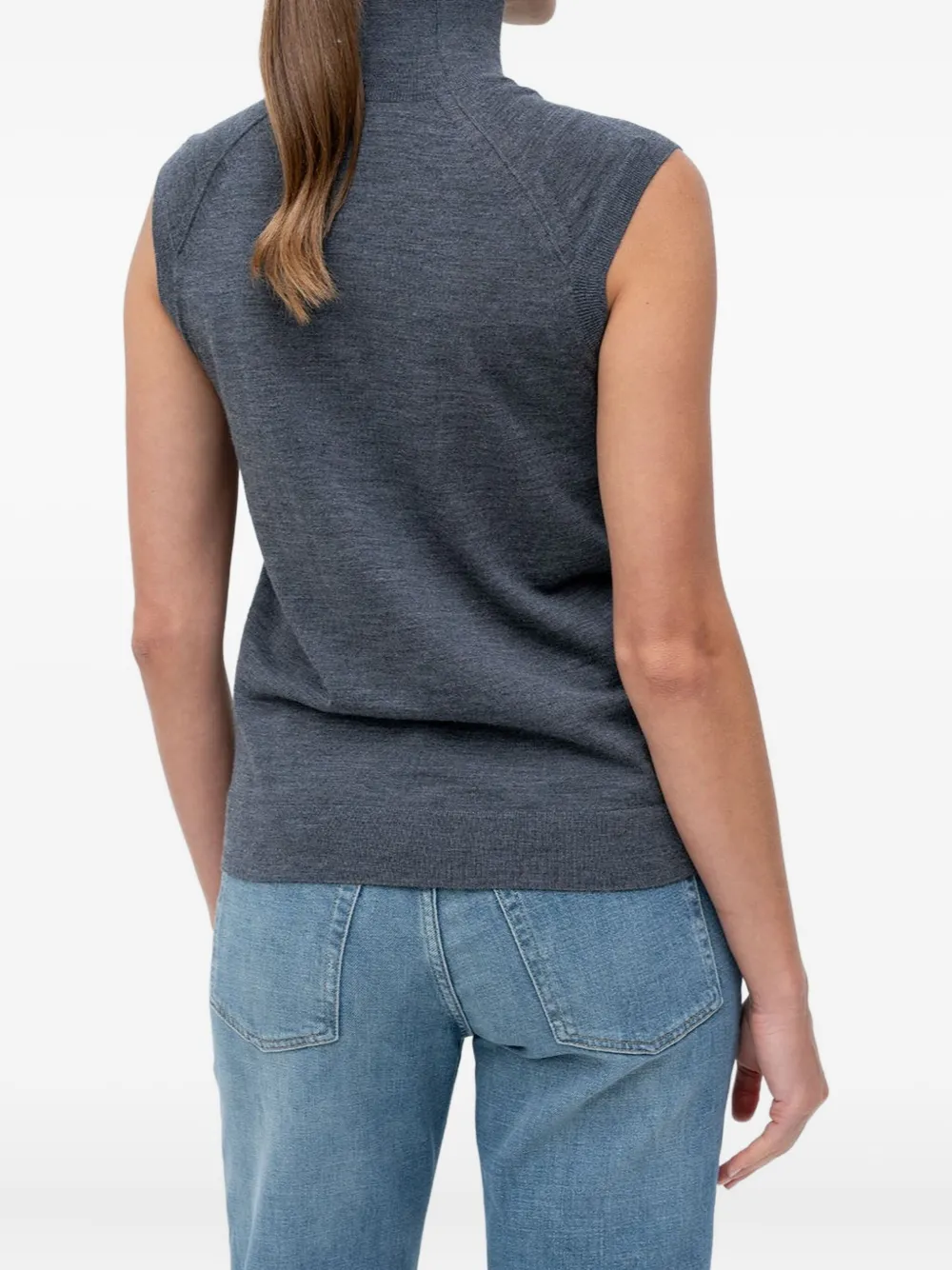 BOSS Hemd met hoge hals Grijs