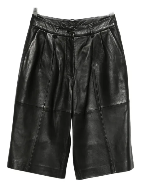 Alysi shorts de piel con paneles