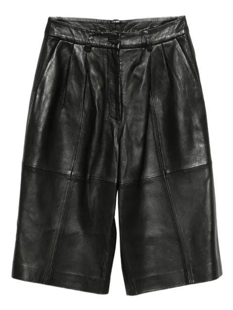 Alysi panelled leather shorts