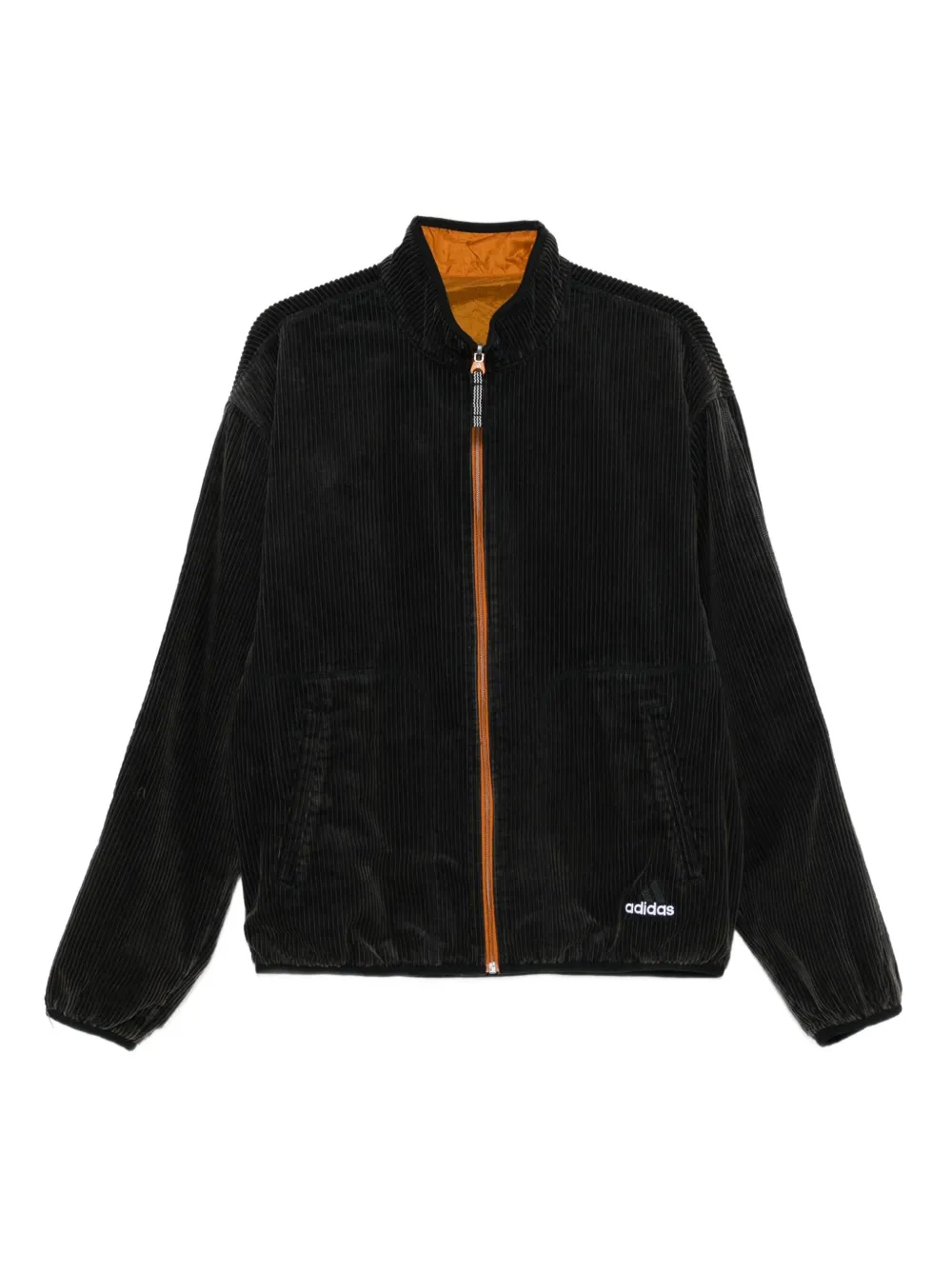 adidas corduroy zip-up jacket | Black | Image 1