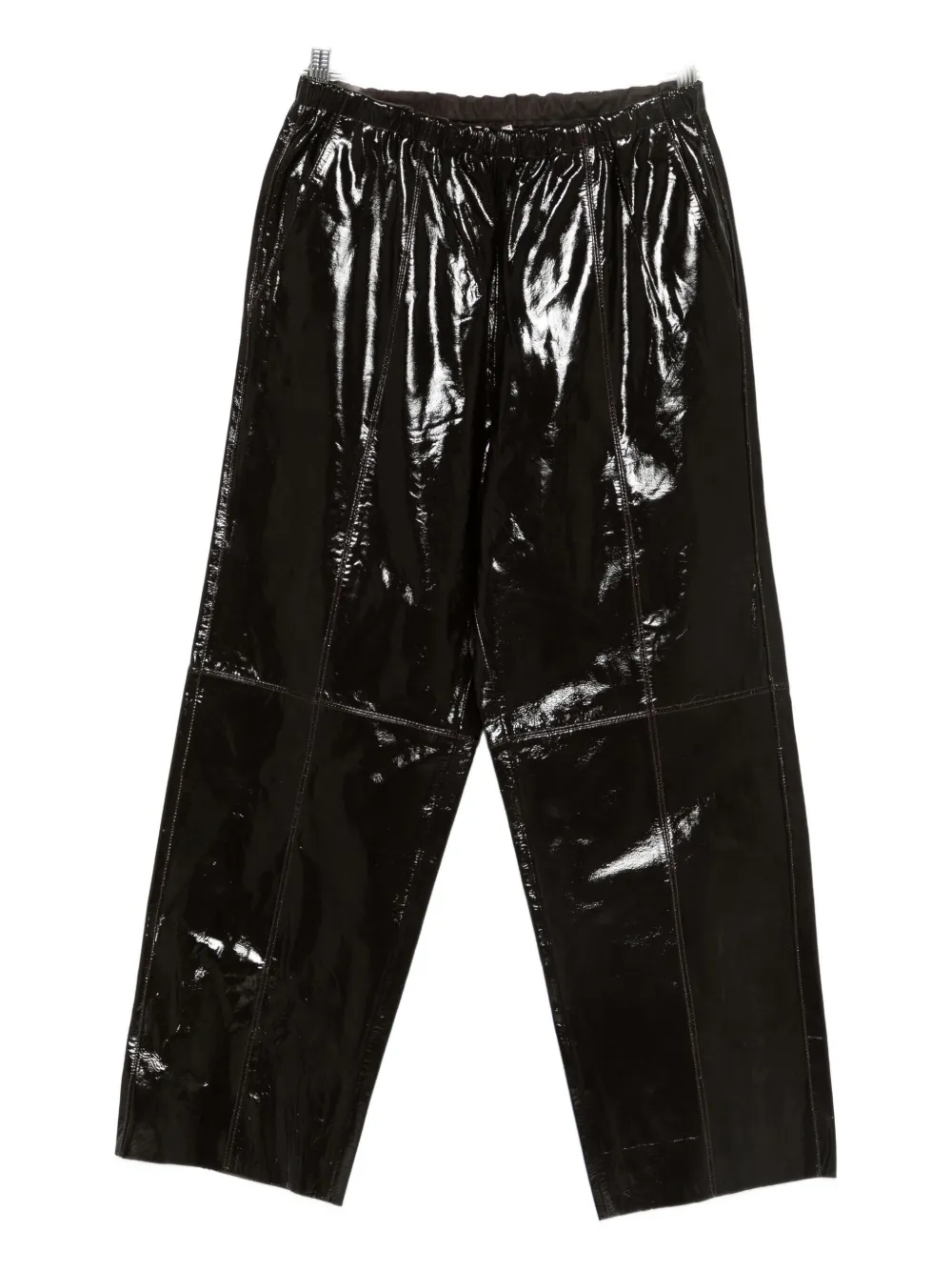Alysi leather trousers - Marrone