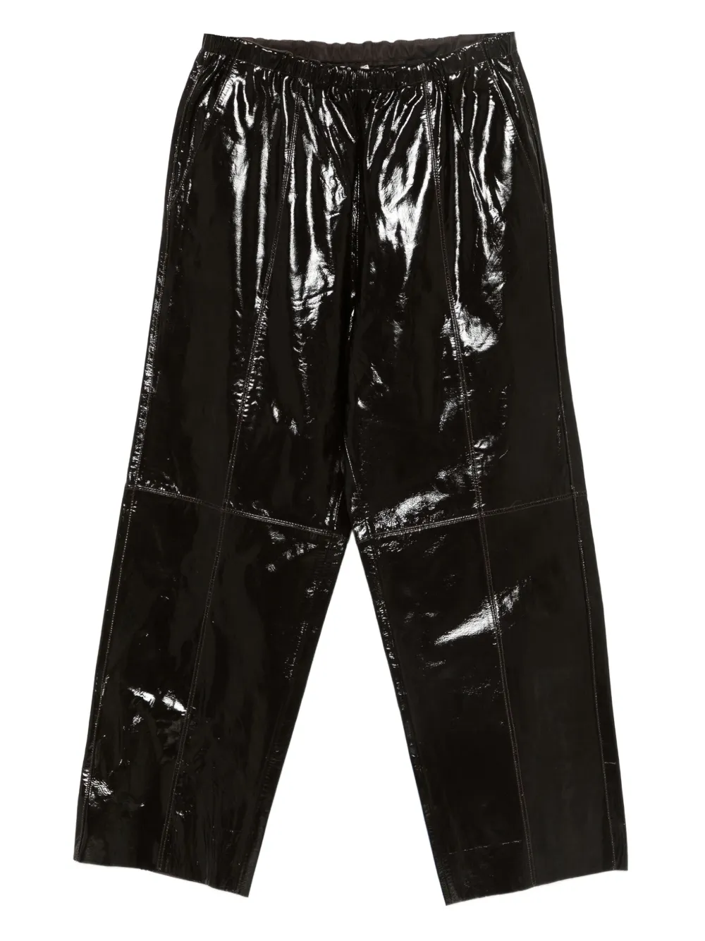 Alysi leather trousers - Marrone