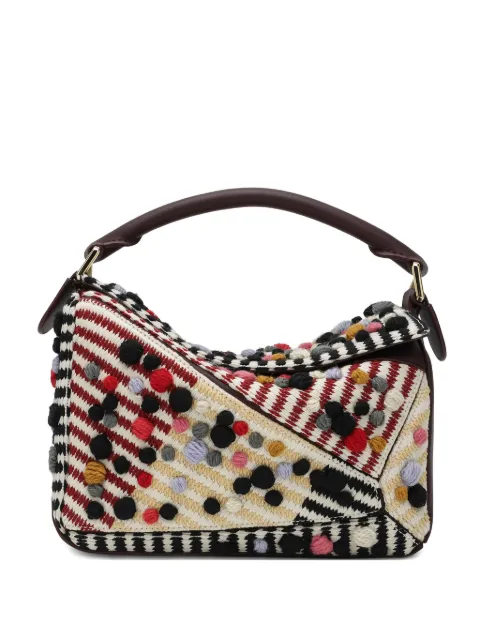 LOEWE small Puzzle striped tote bag