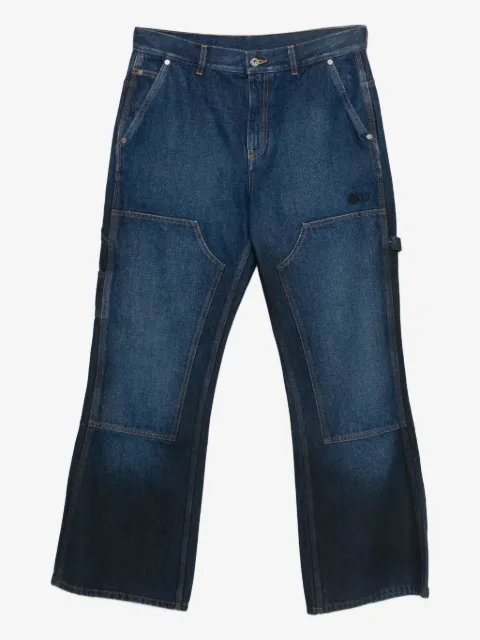 Off-White jean à empiècements contrastants