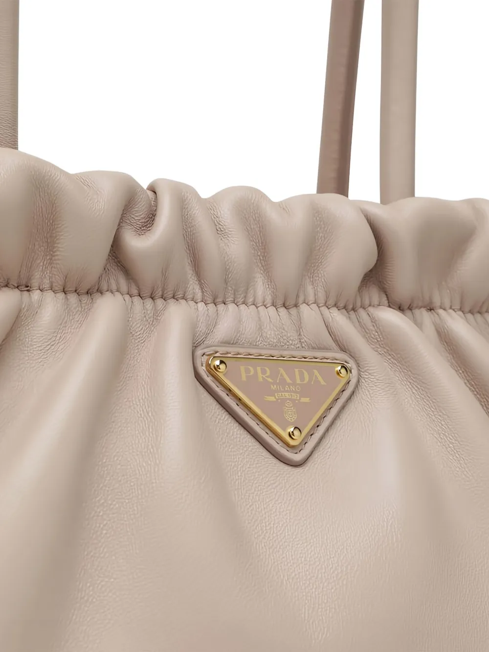 Prada Leren shopper Beige