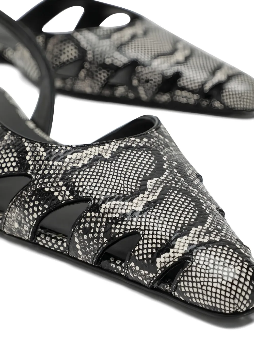 Bassa Cut-Out Slingback Ballet Flats