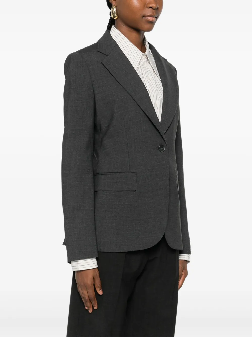P.a.r.o.s.h Mélange-effect Blazer In Multi