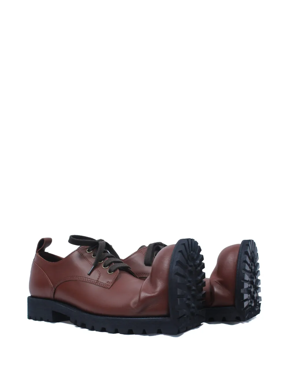 Comme des Garçons Homme Plus Leren derby schoenen Bruin