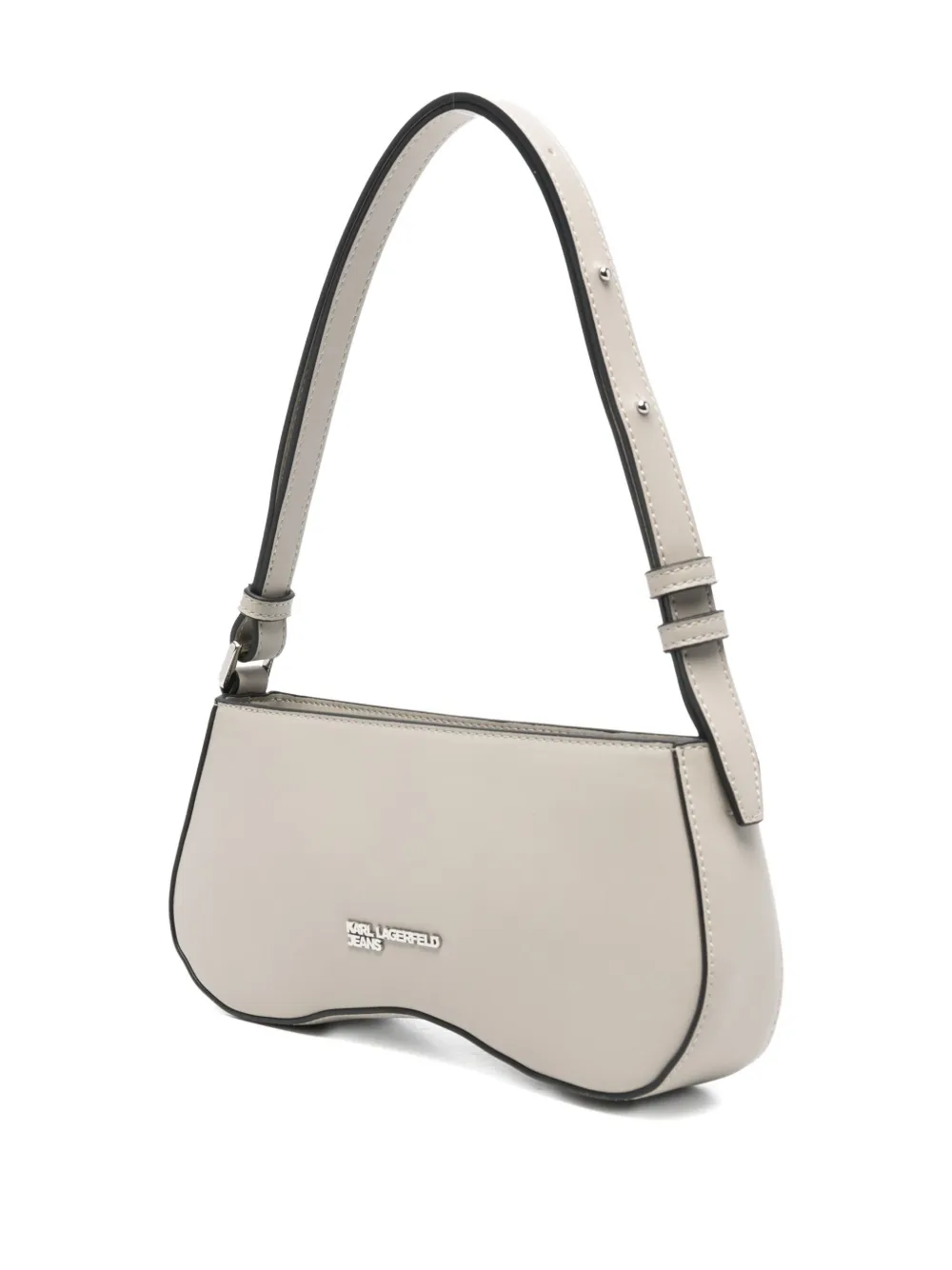 Karl Lagerfeld Jeans Studded Shoulder Bag In Neutral