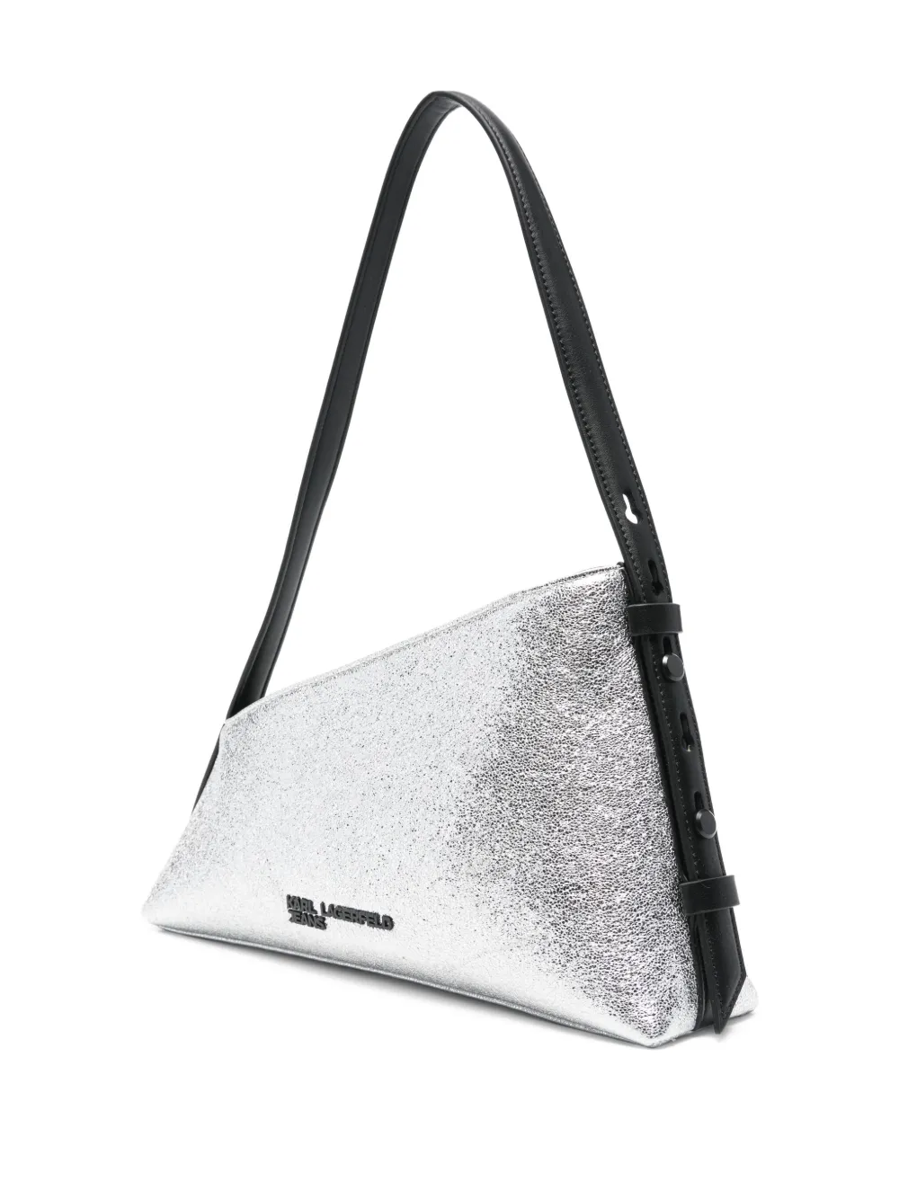 Karl Lagerfeld Jeans Asymmetrische schoudertas Zilver