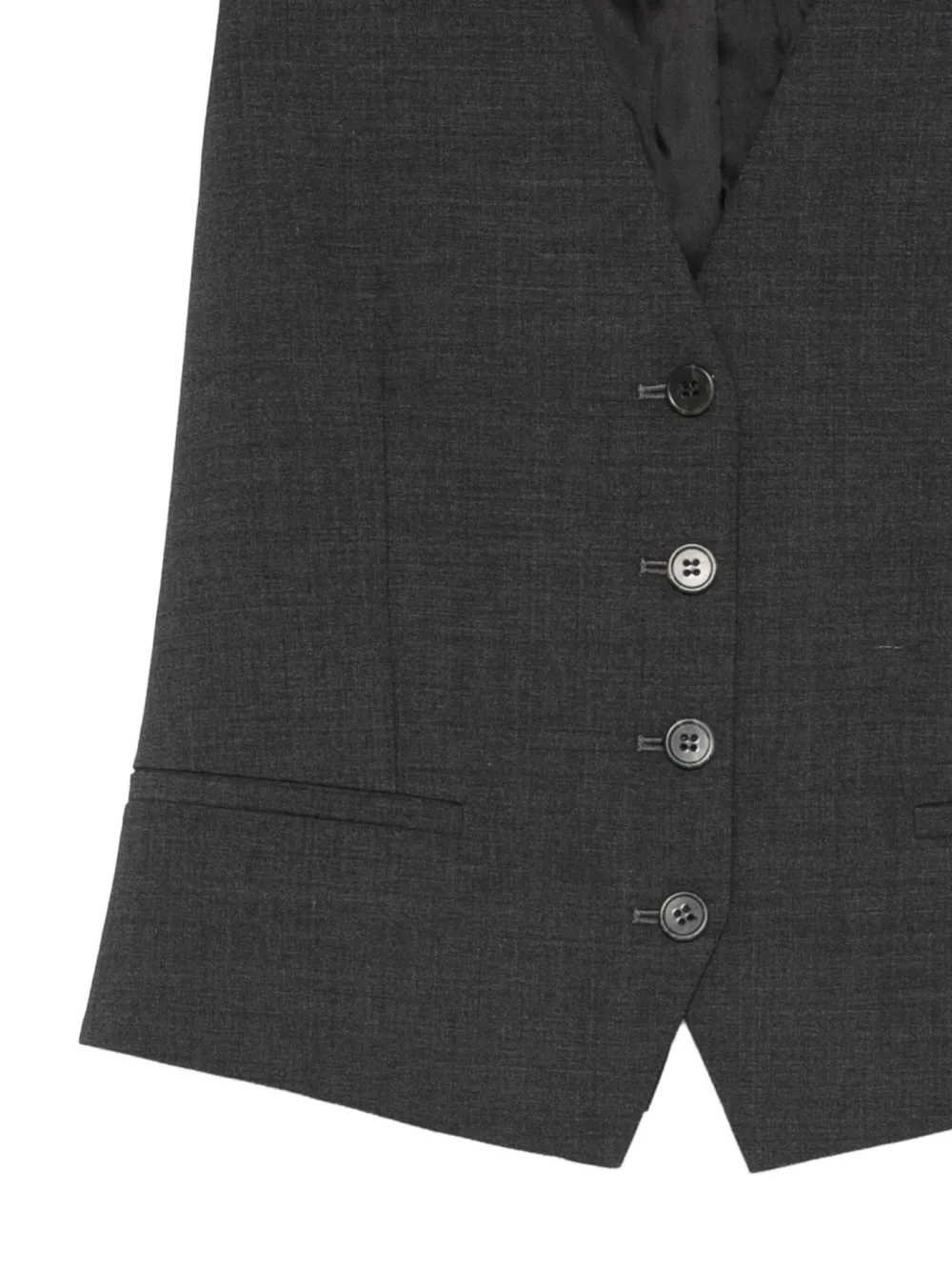 P.a.r.o.s.h Weste Mit Knöpfen In Gray