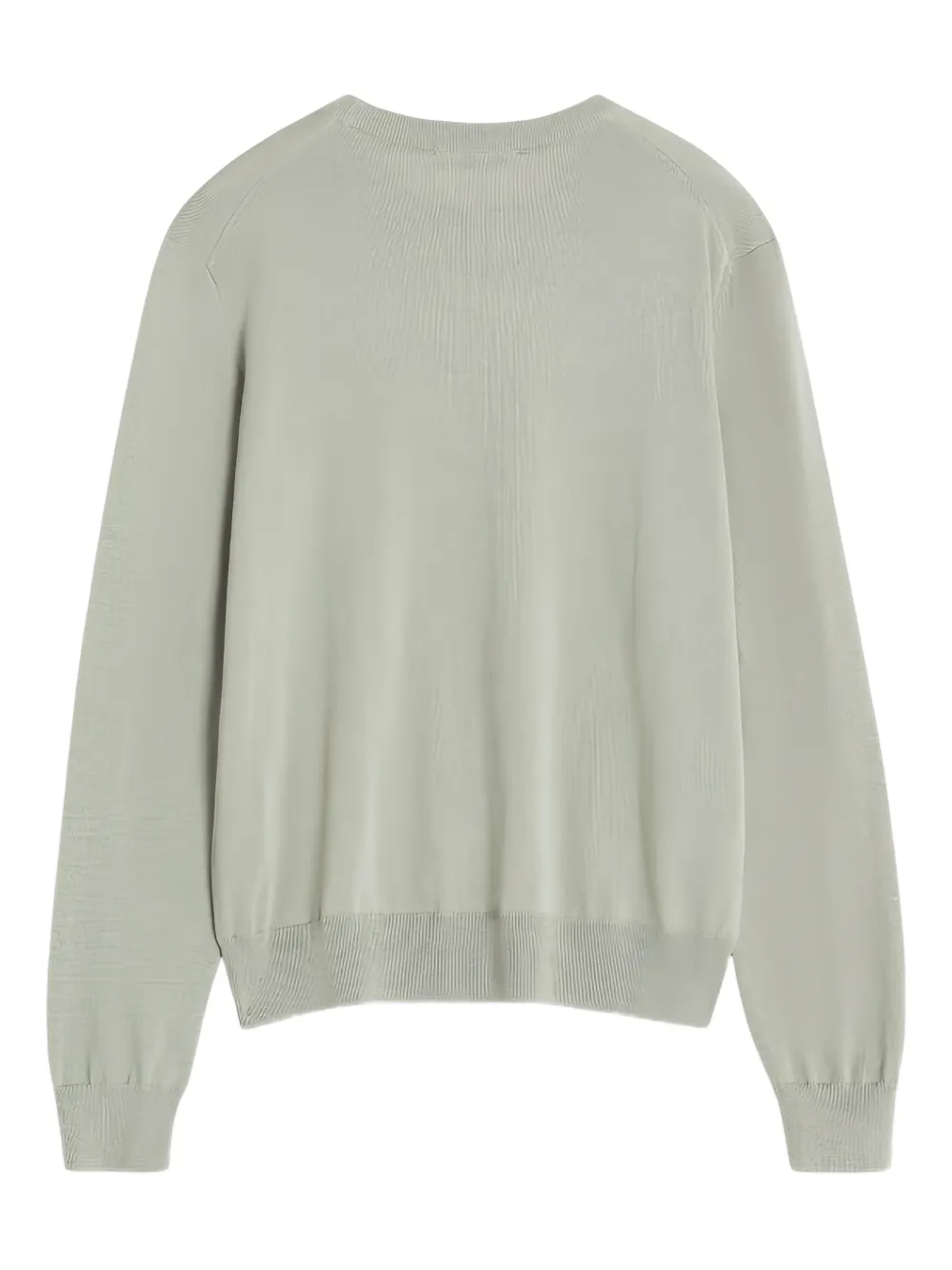 Maison Kitsuné Trui met ronde hals en vosprint Groen