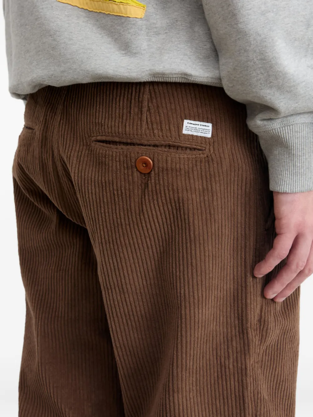  Dean Edmonds Corduroy Cuffed Trousers - Brown 