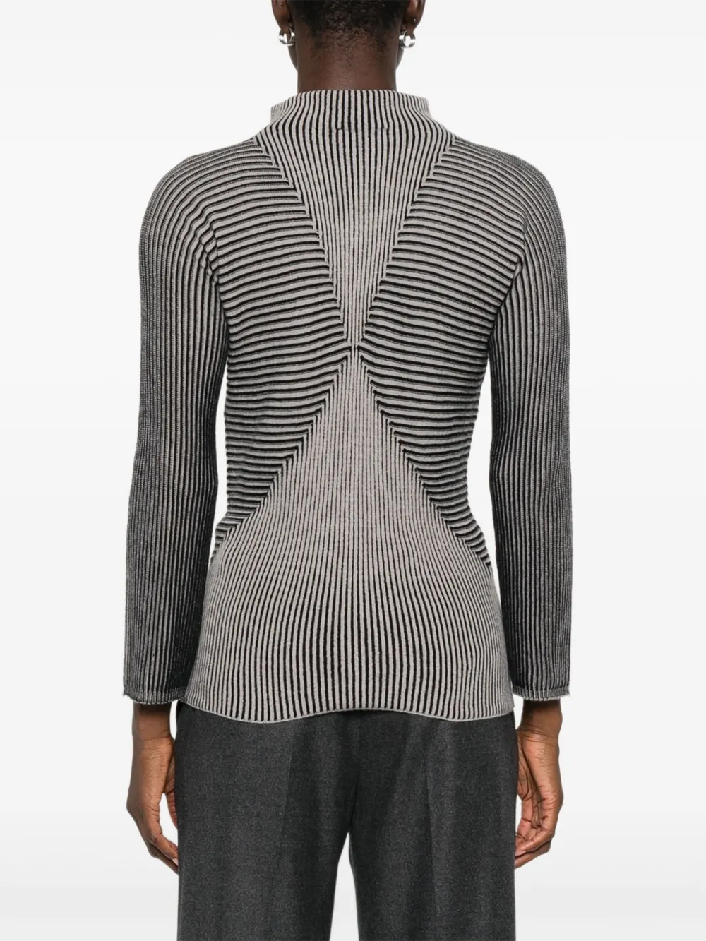 Emporio Armani Gestreepte trui Grijs