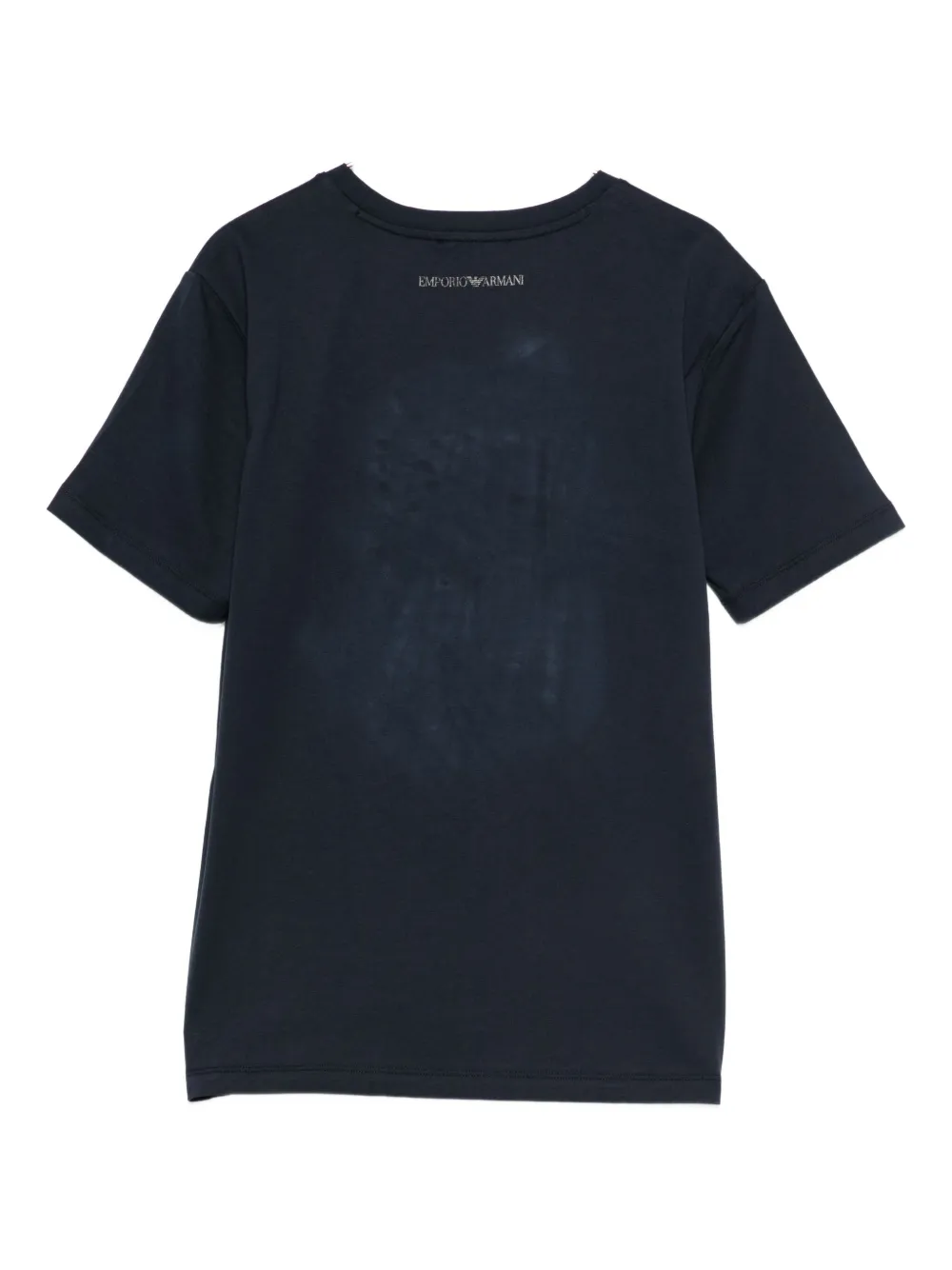 Emporio Armani T-shirt met geborduurd logo Blauw