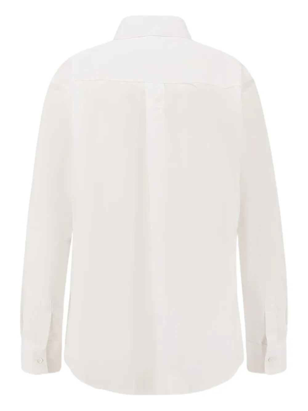 ASPESI ruffled-detail shirt - Wit