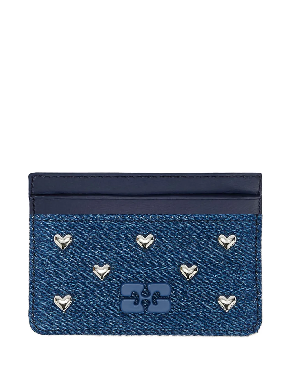 GANNI Portacarte con borchie - Blu