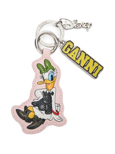 GANNI x Disney leather charm keyring