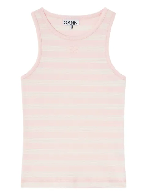 GANNI striped tank top
