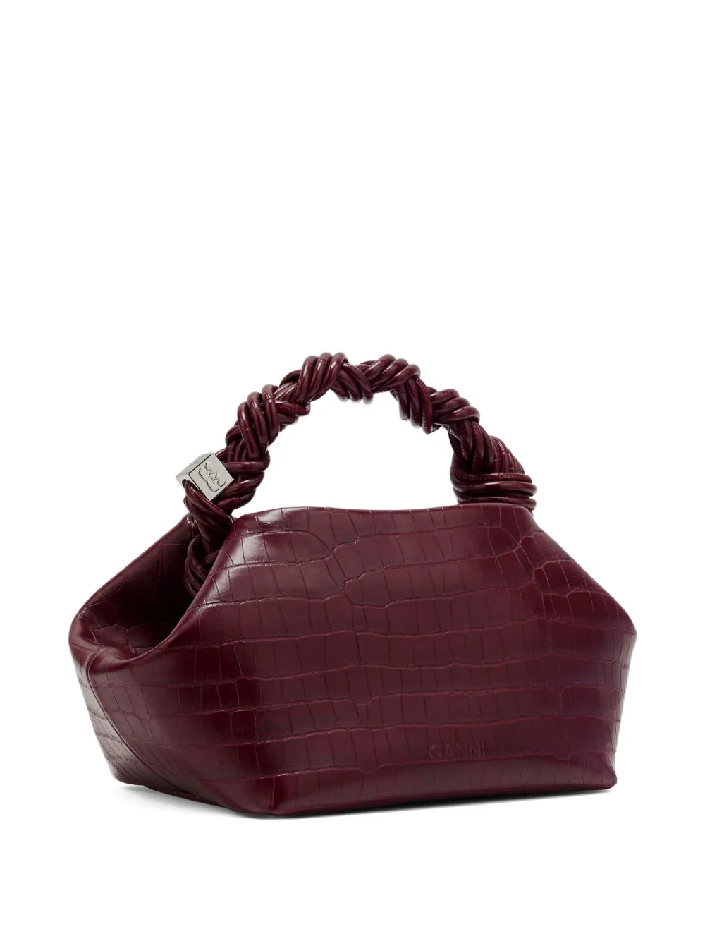 GANNI Bou shopper met gedraaid handvat Rood