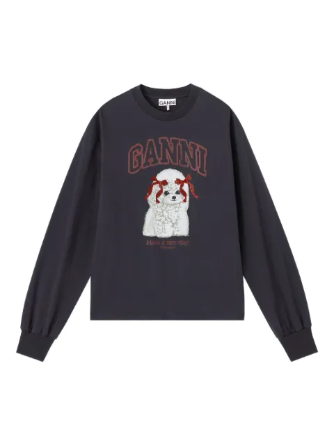 GANNI long-sleeve sweatshirt