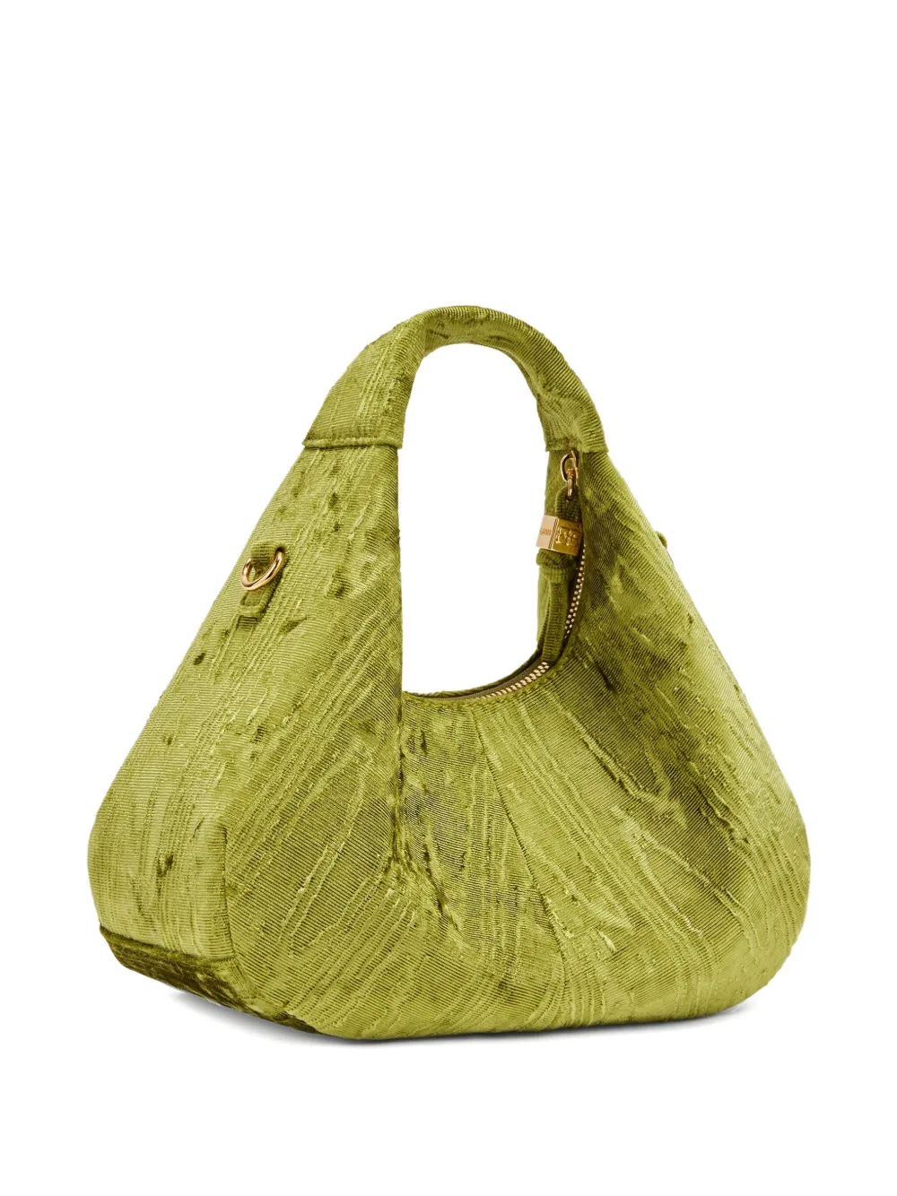 GANNI Schoudertas met logoplakkaat Groen