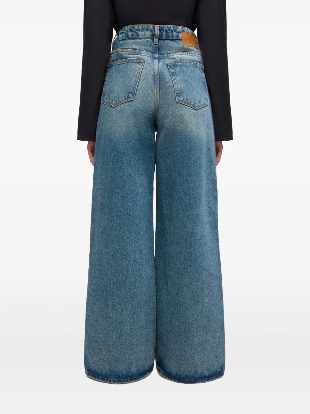 GANNI Lari denim jeans Blauw