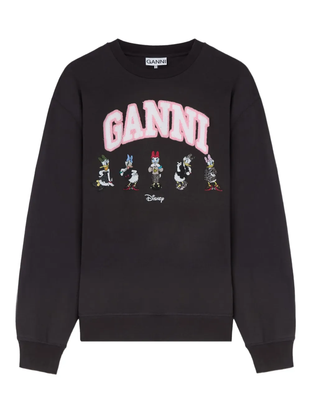 Ganni X Disney Graphic Sweatshirt In Black